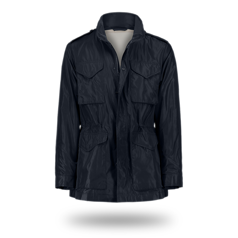 Field Jacket M65 Nylon Blu