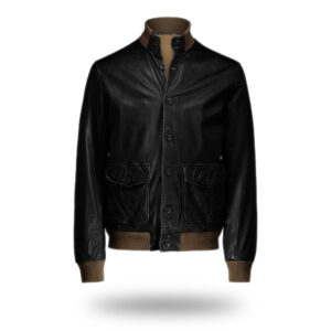 Giubbino in Pelle old Ripense testa di moro