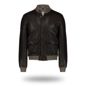 Giubbino in Pelle Ripense Testa di Moro