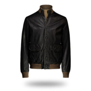 Giubbino in Pelle old Ripense nero